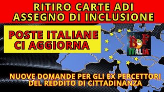 ASSEGNO DI INCLUSIONE🌟 RITIRO CARTE ADI  DELEGHE  REDDITO DI CITTADINANZA [upl. by Emmey923]