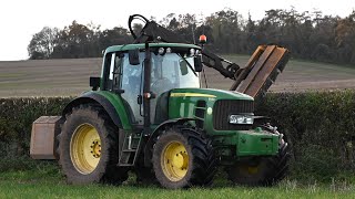 Hedge Cutting with John Deere 6930 amp McConnel PA6565T [upl. by Lhamaj509]