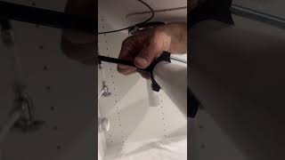 Part2 installing a reverse osmosis system and connecting drain piping plumber purewater [upl. by Akinyt353]