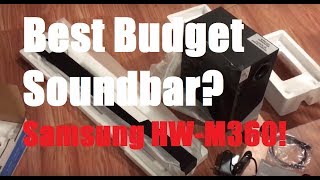 Best Budget Soundbar Samsung HWM360 Review And Demo [upl. by Niwle128]