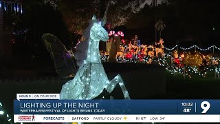 Winterhaven Festival of Lights lighting up Christmas spirit [upl. by Giavani347]