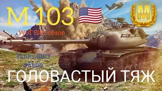 M 103 WoT Blitz обзор🔥Tanks Blitz обзор🔥М 103 ГОЛОВАСТЫЙ ТЯЖ [upl. by Tat]