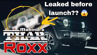 Mahindra Thar Roxx🔥🔥 Revealing from camouflage cover [upl. by Tamanaha]