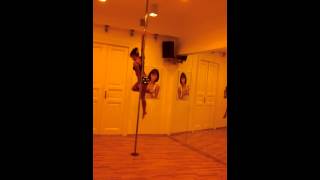 Pole Dance 1110  choreo by Karina Nechyporenko  draft [upl. by Eicyak480]