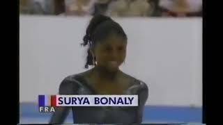 Surya Bonaly first ever to do a backflip on ice landing on one foot [upl. by Atiuqihc173]