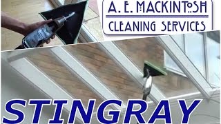 Interior Window Cleaning Using Unger Stingray [upl. by Fe96]