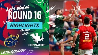 Munster v Connacht  Instant Highlights  Round 16  URC 202324 [upl. by Alviani334]