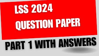 LSS Exam 2024 Questions and answers LSS MalayalamEnglish and GK paper with answers [upl. by Jakie]