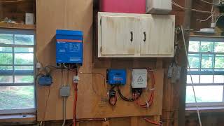 2000 Watt Solar Garage System  Part 4 Upgrades Victron Multiplus Inverter Charger [upl. by Ellah632]