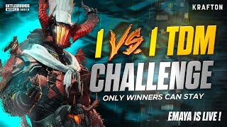 1 vs 1 TDM CHALLENGE  STREAK MATCH  EMAYA  fearthewrathesports bgmi bgmitamillive 1vs1 emaya [upl. by Annhej]