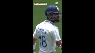 Virat Kohli walks out to bat at the Perth Stadium  AUSvINDOnStar [upl. by Xuagram]