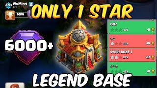 6000 Only 1 Star Th16 War Base 202410 Defense Replay Proof LINK Th16 Legend Base With Links [upl. by Sivatco]