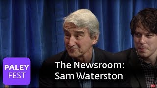 The Newsroom  Sam Waterston And The Newsrooms Cast On Aaron Sorkins Dialogue [upl. by Zuleika]