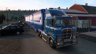 ATS 847km in a Kenworth K200  Quad Trailer  Logitech G27 [upl. by Ennairb267]