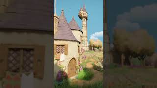 Rapunzel’s Tower Build in Tiny Glade  Cozy Fairy Tale Creation [upl. by Yatzeck]