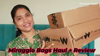 Office amp College Bags From Myntra  Miraggio Bags Haul amp Review [upl. by Thar460]