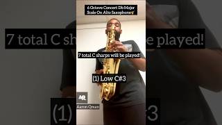 6 Octave Concert C Major Scale On Alto Saxophone [upl. by Haikezeh]