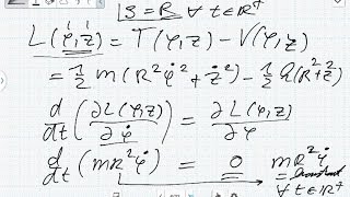 Die Lagrange Funktion in ZylinderkoordinatenMechanik eines Massepunktes Theoretische Physik [upl. by Adnwahsar]