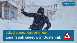 Enorm pak sneeuw in Oostenrijk obertauern weerenradar [upl. by Matta]