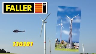 Faller Windkraftanlage Nordex 130381  Bau der Jugendanlage quotTeil 8quot [upl. by Namrej]