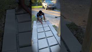 Building a 600 walkway Working with Uncwalkway pathway DIY [upl. by Acirderf]