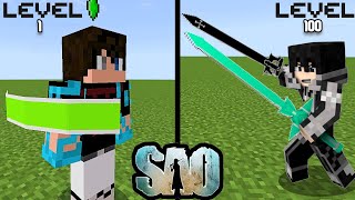 ADDON DE SWORD ART ONLINE PARA MINECRAFT PE  SAO MOD MCPE [upl. by Sabu]