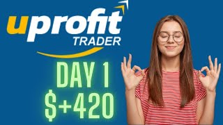 Uprofit Trader 50000 Evaluation  Day 1  prop trading challenge [upl. by Imeka456]