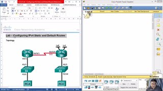 2225  6225 Lab  Configuring IPv4 Static and Default Routes [upl. by Sollars603]