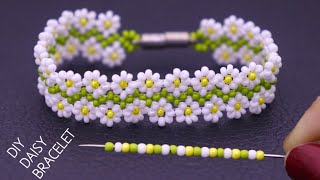 Unveiling the Secrets of Creating Stunning Beaded Daisy Bracelets [upl. by Ahseik188]