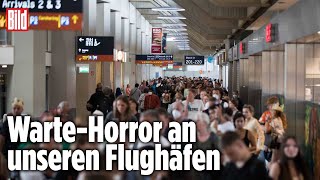 KilometerSchlange an der Sicherheitskontrolle  Flughafen [upl. by Ayekin]