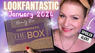 SPOILER UNBOXING LOOKFANTASTIC JANUARY 2024 BEAUTY SUBSCRIPTION BOX [upl. by Eulau617]