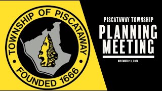 Piscataway Planning Board Meeting November 13 2024 [upl. by Huttan786]