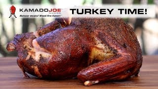 2013 Kamado Joe Smoked Turkey [upl. by Larue637]