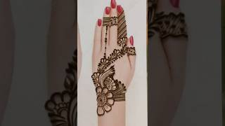 Easy Simple Beautiful Mehndi designeasymehmdi mehndi shorts youtubeshorts trending viralvideo [upl. by Harias104]