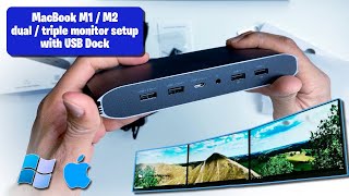 Triple 4K Display Dock for MacBook Pro [upl. by Shanta307]