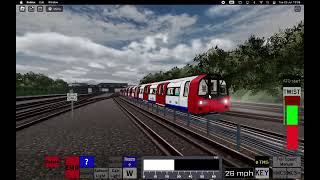 London Underground Stanmore  Green Park 3CAR 1996ts [upl. by Ozzie]