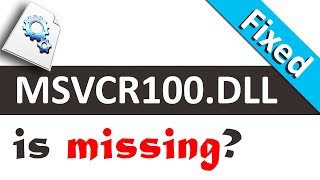 MSVCR100dll is missing in your Windows PC [upl. by Burner]