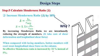 Design Steps of Batten System I Design of Compression Members I Design of Steel Structures [upl. by Lerej]