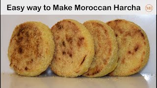 How to Make Moroccan Harcha  Semolina bread [upl. by Charters]