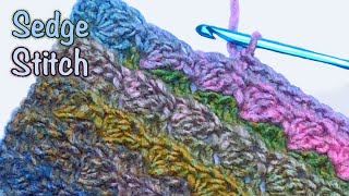 Sedge Stitch Crochet Pattern  Easy Baby Blanket Stitch [upl. by Vernor842]