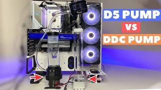 D5 vs DDC Pump  Custom Water Cooling [upl. by Khano]