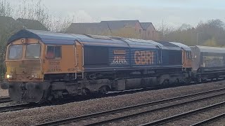 GBRF 66748 6M01 1051 Tinsley Yard Gbrf to Bardon Hill Gbrf [upl. by Katrina693]