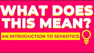 An intro to semiotics for art and design students [upl. by Ahsemo557]