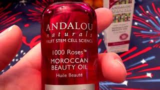 Andalou Naturals 1000 Roses Moroccan Beauty Oil Sensitive REVIEW [upl. by Fanestil895]