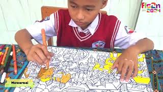 FLS2N LOMBA GAMBAR BERCERITA M HUSNI BERWARNA SDN 1 PANEMBAHAN [upl. by Yellek928]