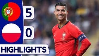 Portugal vs Poland 51 all goals amp highlights UEFa Nations League  910 goals cronaldo portugal [upl. by Yot]