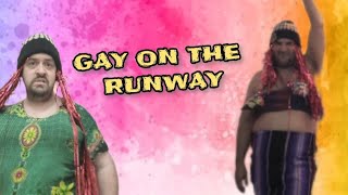 GAY ON THE RUNWAY SUBSCRIBE GAY LGBTQ TRENDING VIRAL COMEDY [upl. by Iaj]