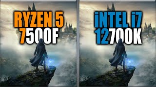 Ryzen 5 7500F vs 12700K Benchmarks  Tested in 15 Games and Applications [upl. by Selbbep914]