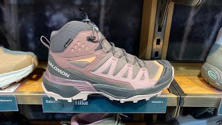 Salomon X Ultra 360 Mid GORETEX Plum KittenPhantomCork  Style Code L47448700 [upl. by Siubhan]