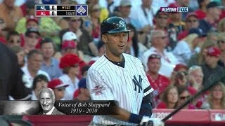 Derek Jeter introduced by the late Bob Sheppard in 2010 AllStar Game [upl. by Greenberg]